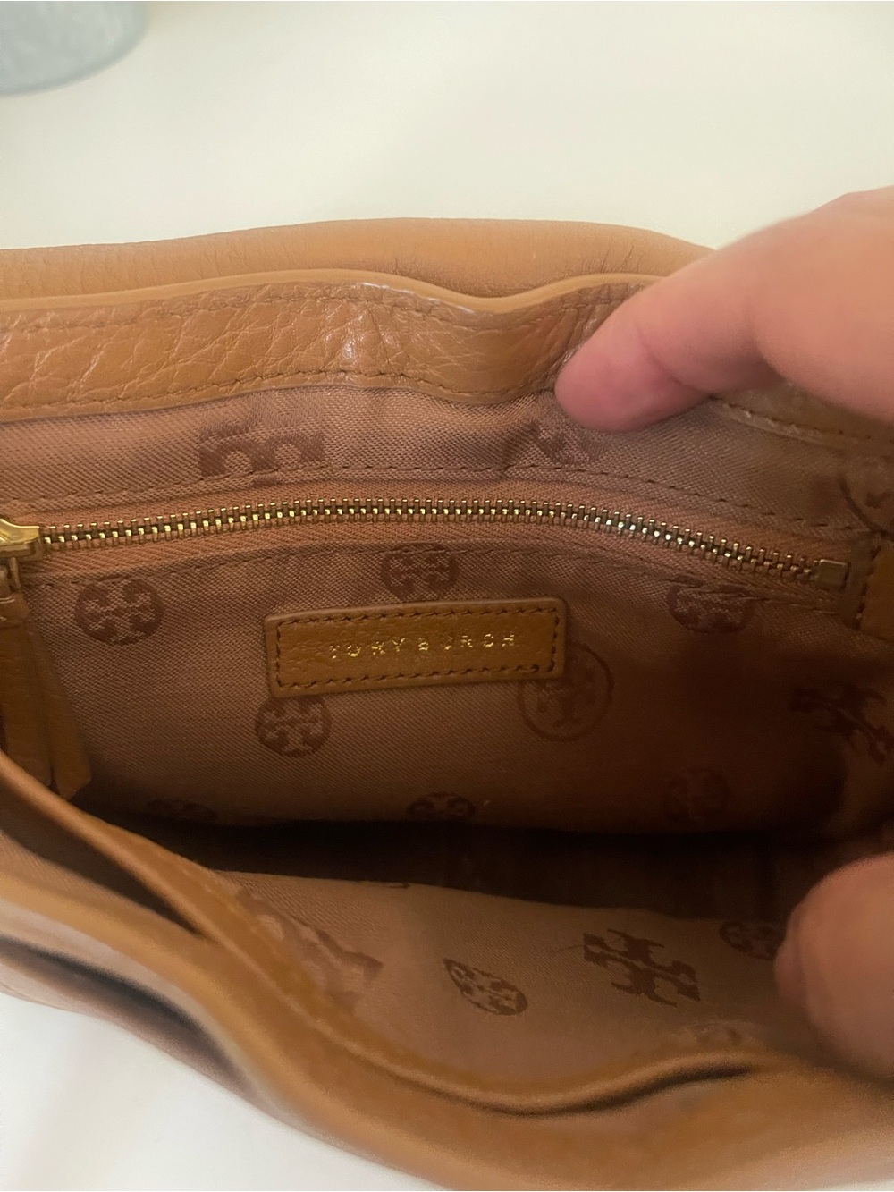 Tory Burch Saddle Brown Leather  Crossbody - Picture 12 of 16
